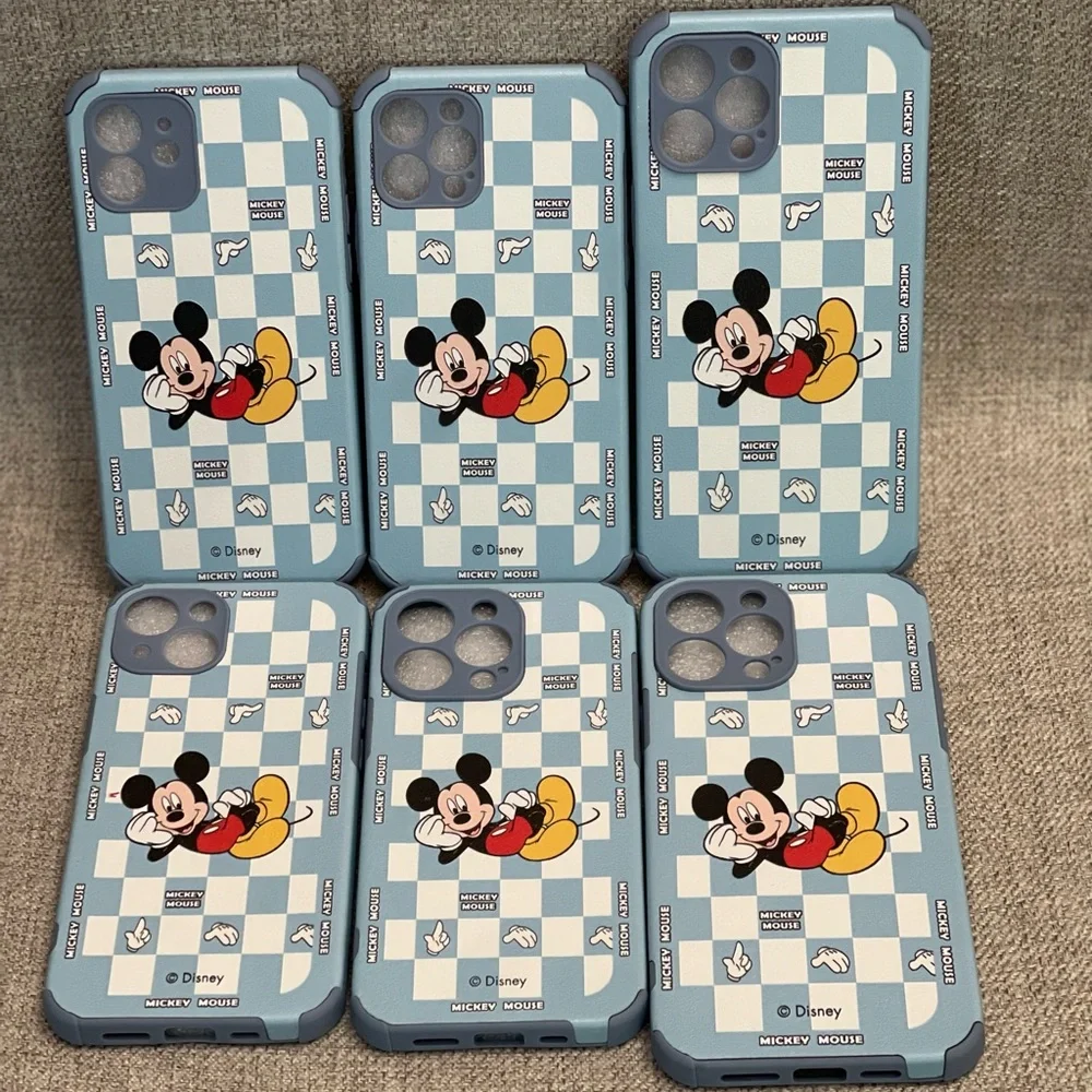 Mickey Mouse Leather Embossed Case in Blue Color